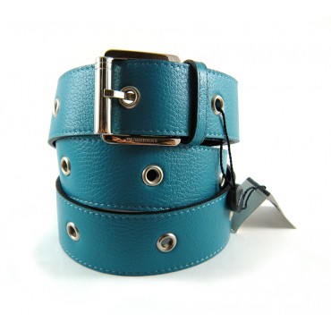 Ladies' Turquoise Burberry Bottalata Studded Belt