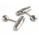 Montblanc Stainless Steel Cufflink with 3 Rings Motif