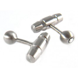 Montblanc Mont Blanc Stainless Steel Cufflink with 3 Rings Motif