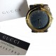 Late 80s Gucci Travel Alarm Clock Vintage Carbon Grey Dial Steel & Gold *UNIQUE*