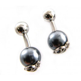 DSquared2 Cufflinks Palladium over Dark Grey , classic jewelry for class and elegance occasions