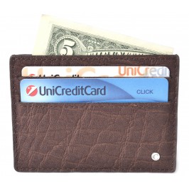 Men's Elephant Brown Credit Card Case & Business Card Holder