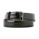 Black Alligator Dress Belt