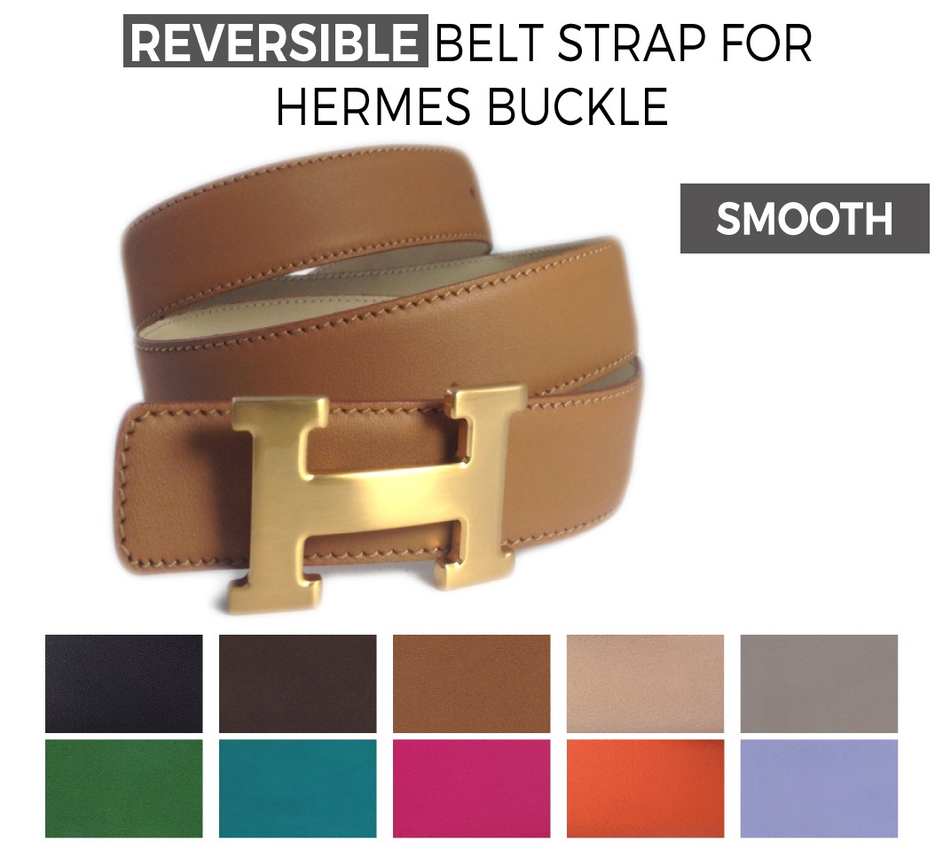 Reversible Smooth Calfskin Belt Strap 