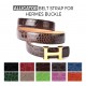 Alligator Belt Strap for HERMES Buckle Belt Kit: Color Choice