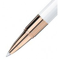 Montblanc Meisterstück Penna Roller W.A. Mozart Whte Solitaire Oro Rosa HàWAM