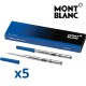 Montblanc 116213 Confezione da 10 Refill Blu Media (M) Pacific Blue per Penna a Sfera