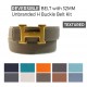 Textured Calfskin Belt with 32MM H Buckle Belt Kit, Leather Color and Buckle Color of your choice